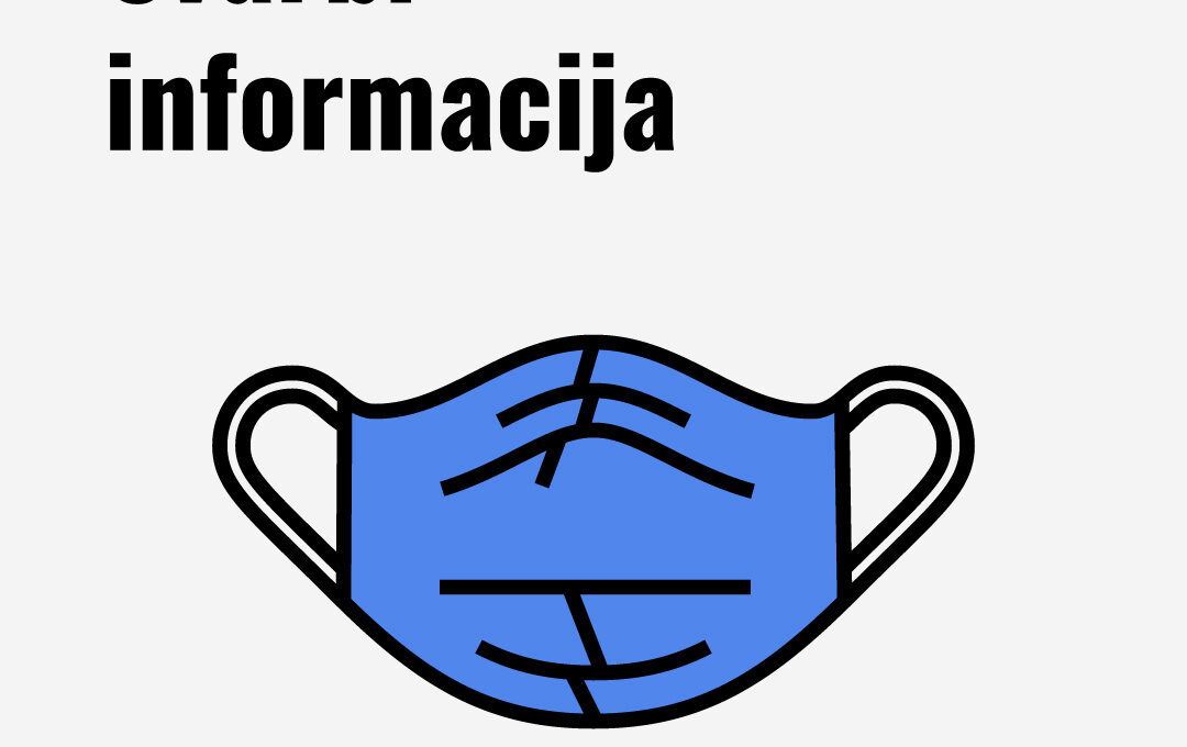 Renginiuose nebūtina dėvėti respiratorius