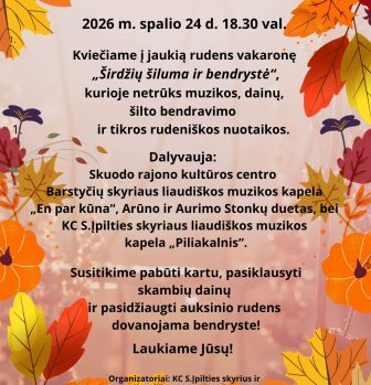 Vakaronė „Širdžių šiluma ir bendrystė“