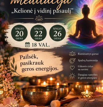 Garsų ir spalvų meditacija „Kelionė į vidinį pasaulį“