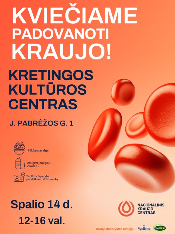 Nacionalinio kraujo centro kraujo donorystės akcija